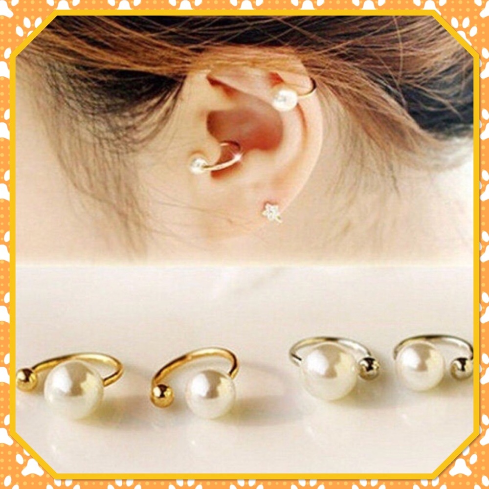 💫New💫4/$15💫 (2 ea.) Ladies Bone Clip Earrings💫 - Picture 1 of 4